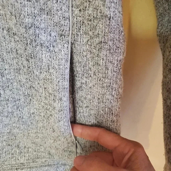 🧚Host Pick🧚 Talbots gray full zip long sleeve cozy sweatshirt Size P - Picture 2 of 3